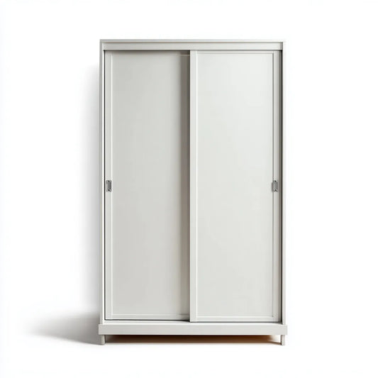 Schiebetürenschrank Weiß MDF 120 x 60 x 200 cm Rechteckig